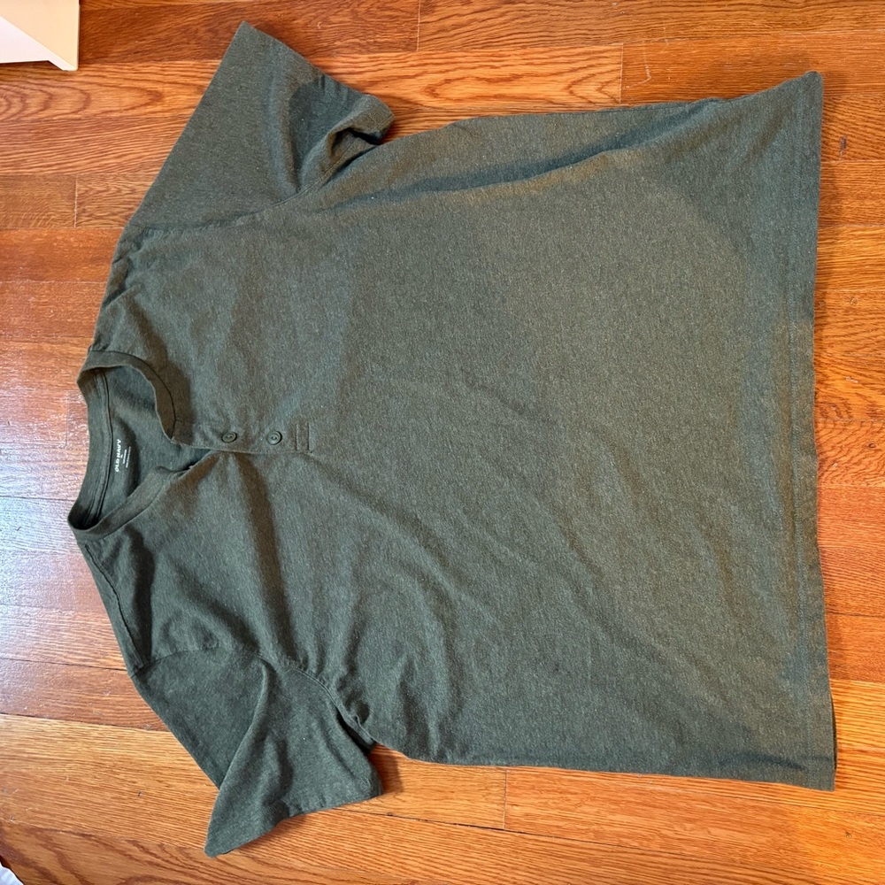 Old Navy Olive Henley Shirt